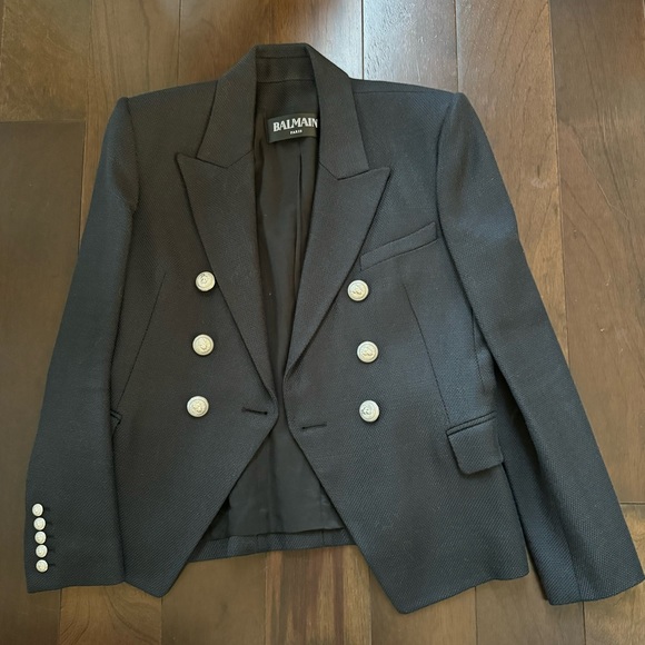 Balmain Double-Breasted Blazer, Size L - Picture 5 of 10